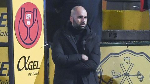 Claudio Gir�ldez, durante el Sant Andreu-Celta disputado este jueves en el Narc�s Sala.