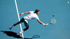 Pablo Carreo, en el partido ante Nadal, en Australia