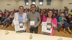 M&oacute;nica Rodr&iacute;guez, Jos&eacute; Pardi&ntilde;as Alvite e Rosa Blanco, durante a presentaci&oacute;n 