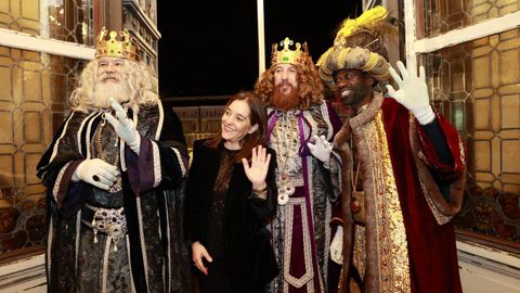 In�s Rey recibi� a los Reyes Magos en el Ayuntamiento