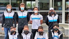 Expedici�n del CP Viveiro en el gallego de barcos de equipo