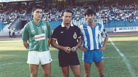 Quico Rey y Cayetano Navarrete, en un Racing-D�por en Segunda