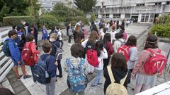 Inicio de este curso, en el Ies S�nchez Cant�n de Pontevedra