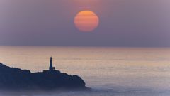 Puesta de sol en Malpica.