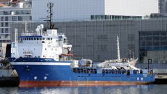 ACSM pondr� a su flota al servicio del proyecto Elmed, que se desarrollar� entre Italia y T�nez. En la imagen, que es de archivo, el buque de apoyo �offshore� Nautilus amarrado en Beiramar, en Vigo.