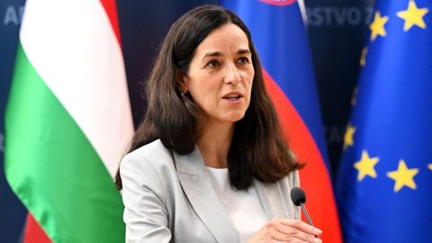 La titular de Exteriores h�ngara, Anita Orb�n, en una imagen de archivo.