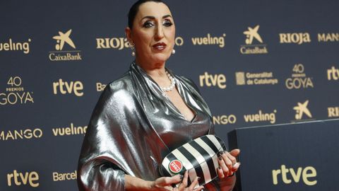Rossy de Palma, a su llegada a los Goya