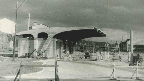 Gasolinera de la Galuresa en el ao 1960