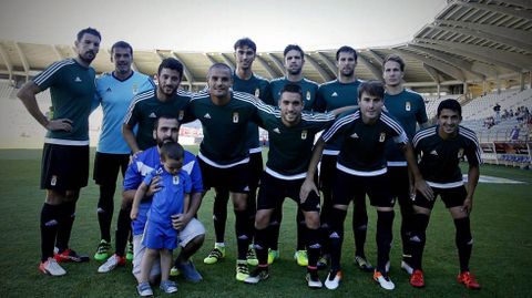El equipo que disputó el partido ante la Cultural, en León.El equipo que disputó el partido ante la Cultural, en León