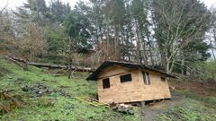 Imagen de una de las caba�as construidas sin permiso del due�o