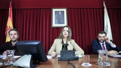 Imagen de un pleno municipal con la alcaldesa Lara M�ndez