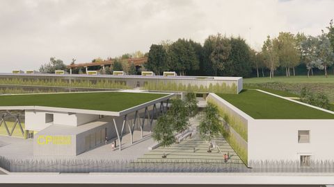 Infografia del futuro colegio p�blico de Nuevo Roces, en Gij�n