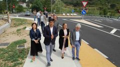 La conselleira, junto a otras autoridades, supervis� este mi�rcoles el fin de las obras.