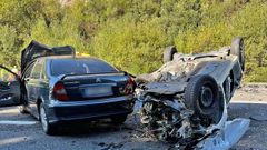 Imagen de los veh�culos tras la colisi�n