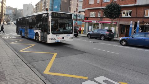 Autob�s urbano, transporte p�blico en Oviedo