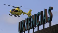 Un helic�ptero medicalizado�en imagen de archivo.