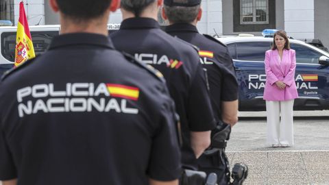 La delegada del Gobierno, Adriana Lastra, durante su intervencin en el acto que la Polica Nacional celebr este lunes para conmemorar el Da de las Vctimas del Terrorismo