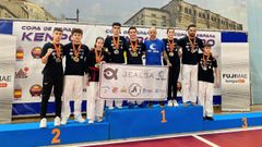 Integrantes del Kempo Puebla en la Copa de Espa�a.