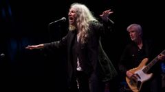 Patti Smith en su concierto del Noroeste en la playa de Riazor 