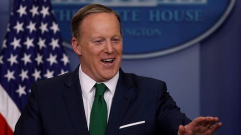 El portavoz de la Casa Blanca, Sean Spicer