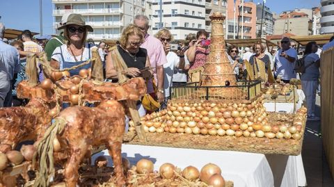 Feira da Cebola en el puerto de Sanxenxo