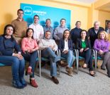 Ramallo (en el centro) con los primeros 12 de la lista del PP. 