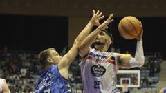 Duscak y Quintela en el Obradoiro-Oviedo de la pasada campa�a en Sar