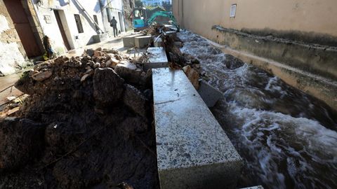 Las consecuencias de la tromba de agua en Viveiro