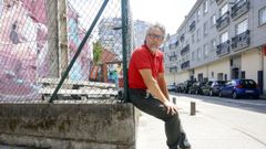 Roberto Taboada, de la Intrabarrial, ayer en Canido.