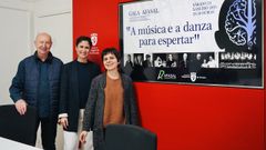 Os participantes na presentaci�n do evento que se desenvolver� no auditorio.