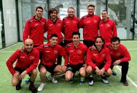 Plantel do Condesa Sport que v�n de acadar a primeira clasificaci�n do equipo para a Copa.