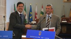 Besteiro y Rueda, en una foto del 2010, cuando el primero era presidente de la Diputaci�n de Lugo, y el segundo, conselleiro