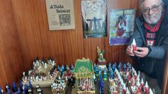 Francisco Luis L�pez, con su representaci�n de la Semana Santa