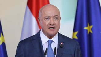 El canciller de Austria, Christian Stocker, durante una rueda de prensa en una imagen de archivo.