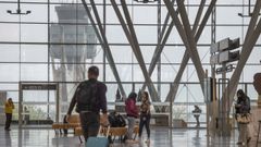 Imagen del aeropuerto de Lavacolla, en Santiago