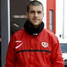 Rub�n, despois dun adestramento co Raio Vallecano.
