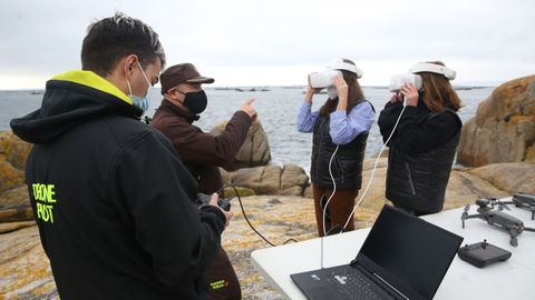 Curso de pilotaje de drones del obradoiro de emprego de la Mancomunidade de O Saln�s