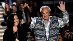 Ottavio Missoni junto a su hija Angela