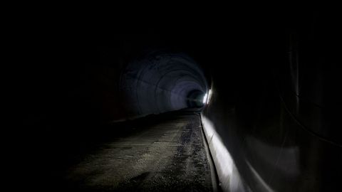 Obras de los tneles del tren al puerto exterior
