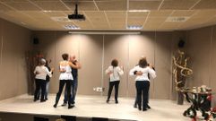 Demostracin de baile en la clausura de uno de los programas Activa