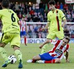 H�ctor Font, que causar� baja en Anduva, durante el partido jugado en el �ngel Carro.