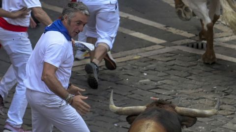 Los toros, tras pasar por la plaza Consistorial