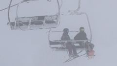 Esquiadores en la estacin de Valgrande-Pajares