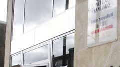 Fachada del centro c�vico de Vite, que lleva el nombre del escritor portugu�s Jos� Saramago