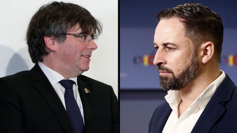 Carles Puigdemont y Santiago Abascal