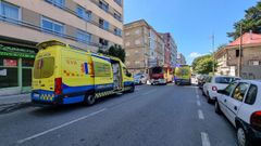 La intervenci�n se produjo en el n�mero 19 de la calle Mar�a Victoria Moreno, en Pontevedra