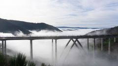 El viaducto de Teixeiras fue una de las obras afectadas por la suspensi�n de contratos entre el 2014 y el 2017