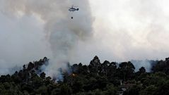 M�s de setenta hect�reas quemadas en Ourense