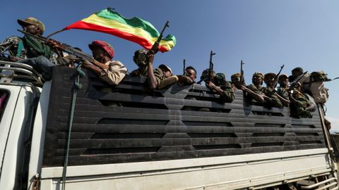 Milicianos del Frente Popular de Liberacin de Tigray (TPLF)