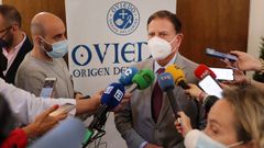 El alcalde de Oviedo, Alfredo Canteli